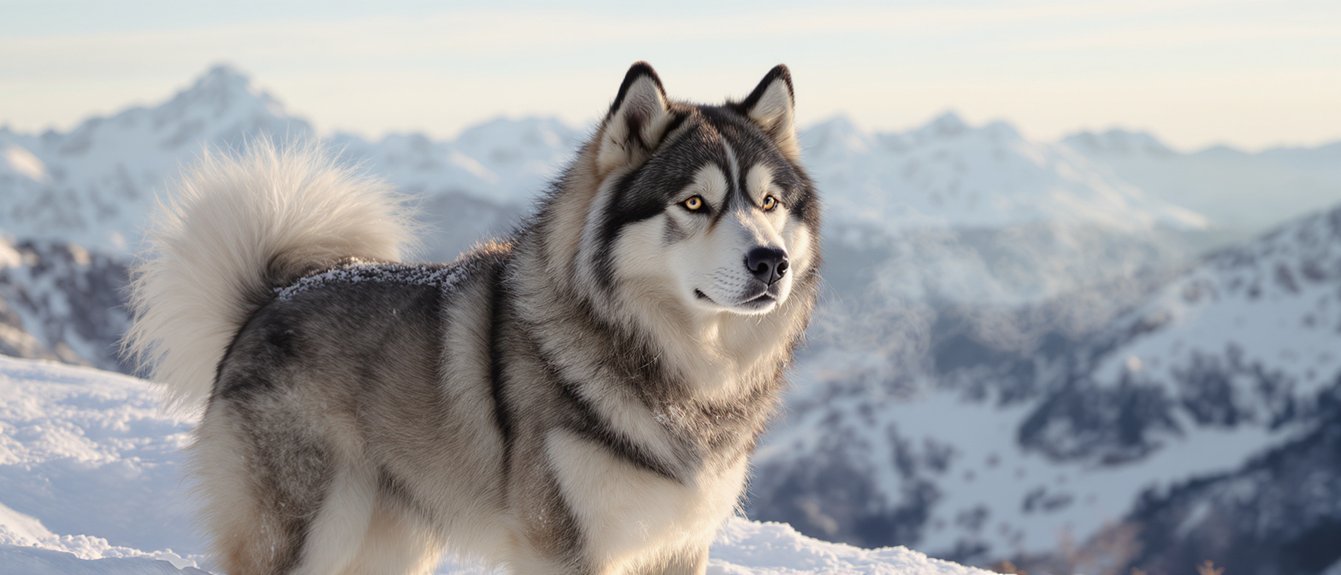 Aliaskos malamutas šiaurinis milžinas